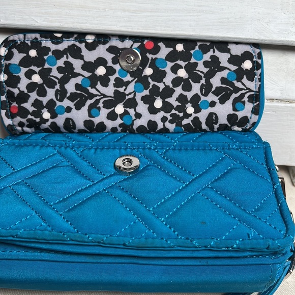 Vera Bradley Quilted Crossbody Bag in Bahama Bay Blue - Picture 2 of 8